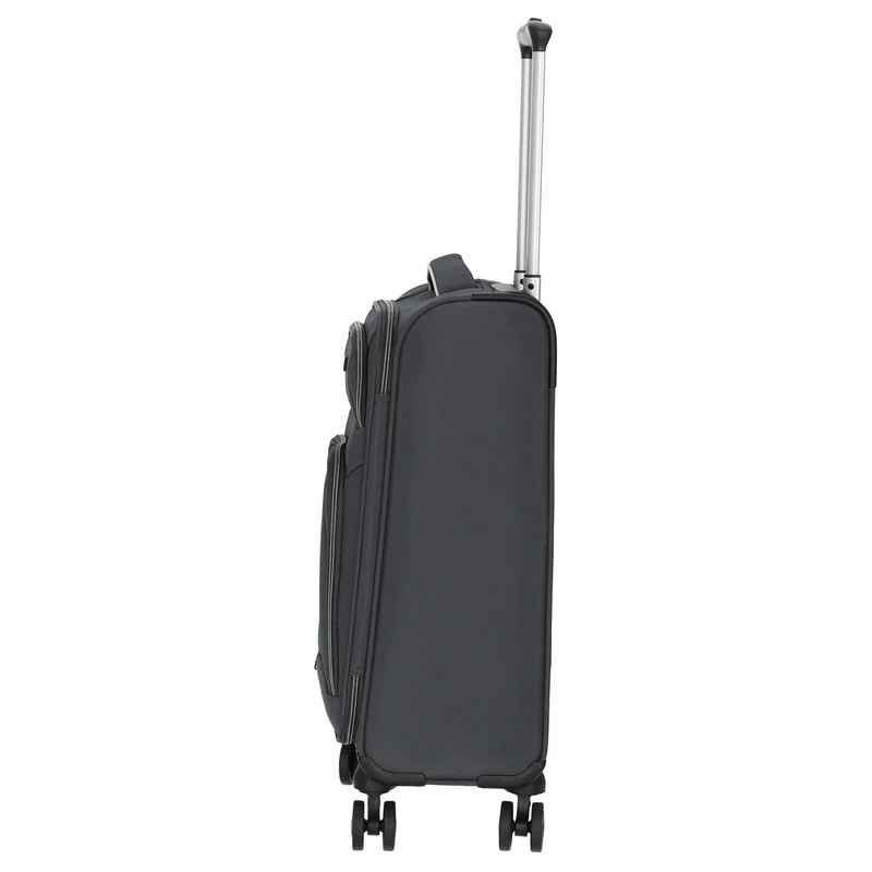 D&N Travel Line 9204 - 4-Rollen-Kabinentrolley S 55 cm (grau)