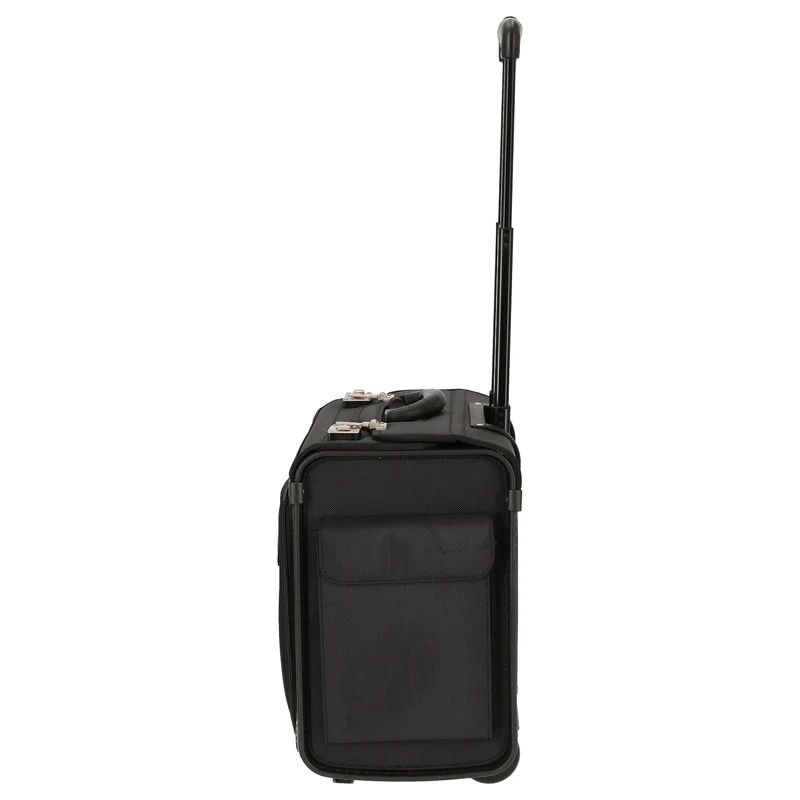 D&N Business - 2-Rollen Businesstrolley 46 cm Polyester (schwarz)