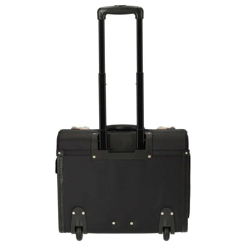D&N Business - 2-Rollen Businesstrolley 46 cm Polyester (schwarz)