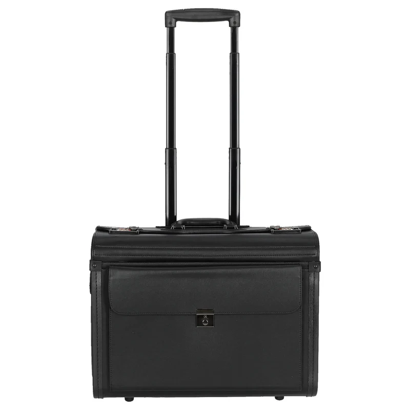 D&N Business - 2-Rollen Pilotenkoffer 48 cm PU (schwarz)