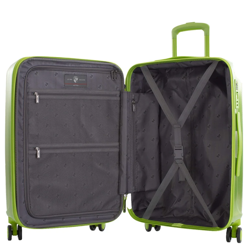 Heys Astro - 4-Rollen-Trolley M 66 cm erw. (green)