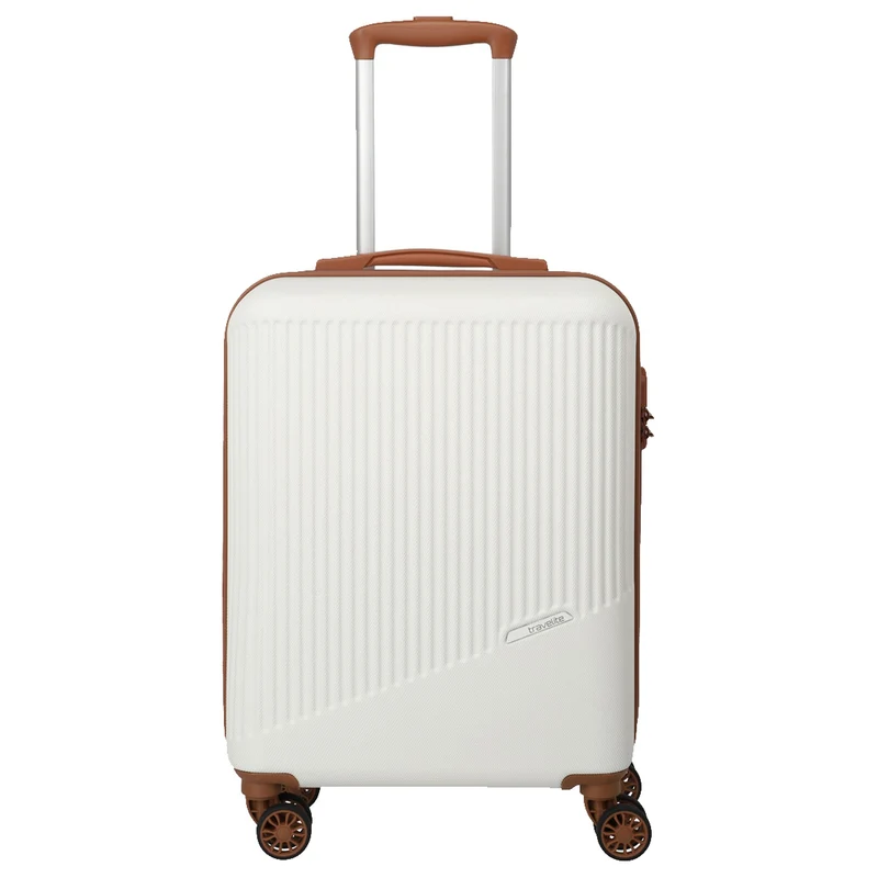 Travelite Bali - 4-Rollen-Kabinentrolley S 55 cm (weiß/cognac)