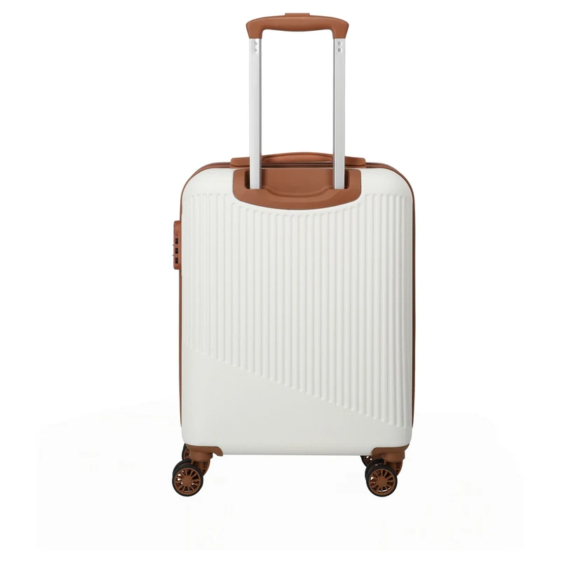 Travelite Bali - 4-Rollen-Kabinentrolley S 55 cm (weiß/cognac)
