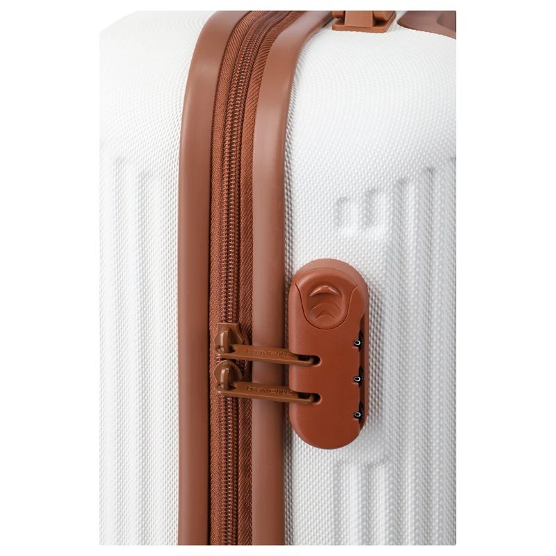 Travelite Bali - 4-Rollen-Kabinentrolley S 55 cm (weiß/cognac)