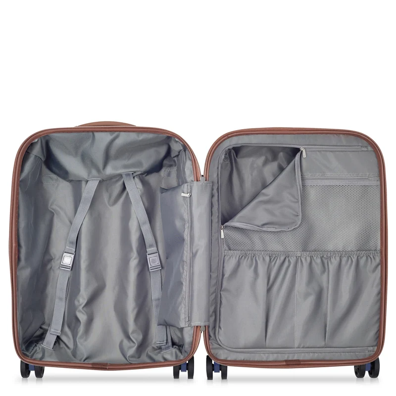 Delsey Paris Carrousel - 4-Rollen-Kabinentrolley Slim line 55 cm (meerblau)