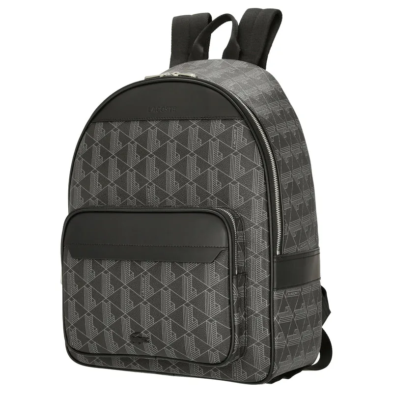 Lacoste The Blend - Rucksack aus Canvas 40 cm (allover monogram black)