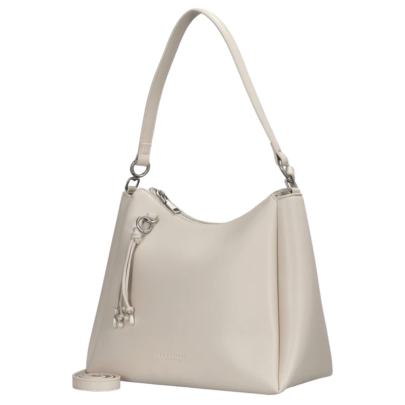 Seidenfelt Sandve Midi Hobo - Schultertasche 31 cm (cream)