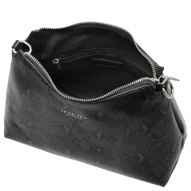 Seidenfelt Lilleby Midi - Umhängetasche 24.5 cm (reptile black)