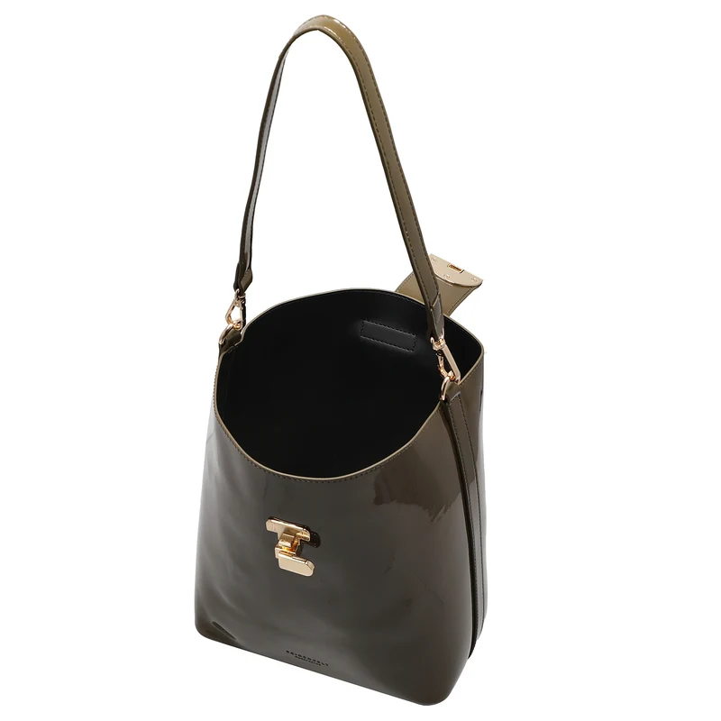 Seidenfelt Grenaa Hobo - Schultertasche 27 cm (khaki)