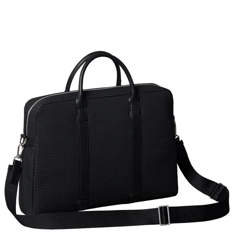 Calvin Klein Embossed Woven - Aktentasche 37.5 cm (black)