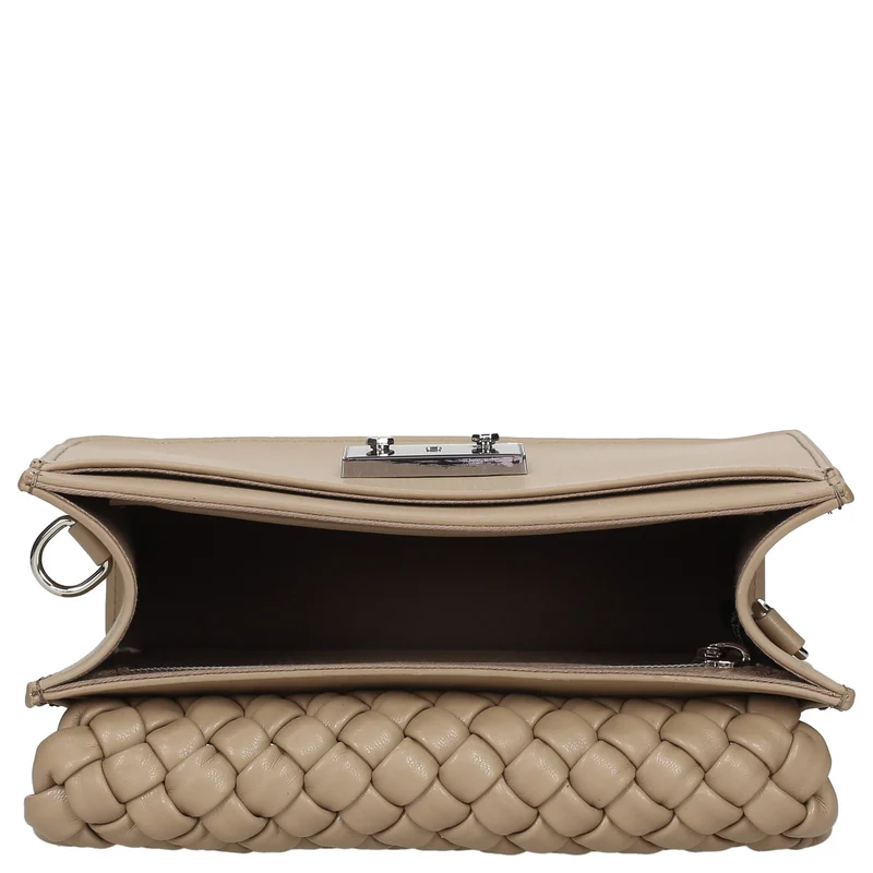 Seidenfelt Woven Roros - Umhängetasche 21 cm (powder taupe)