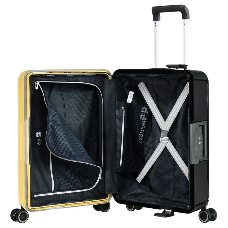 Eminent VERTICA - 4-Rollen-Kabinentrolley 55 cm (schwarz/gelb)
