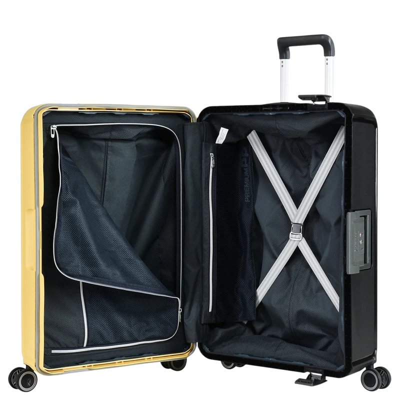 Eminent VERTICA - 4-Rollen-Trolley 68 cm (schwarz/gelb)