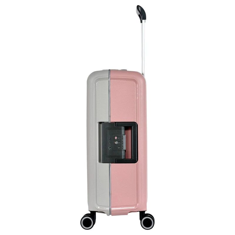 Eminent VERTICA - 4-Rollen-Kabinentrolley 55 cm (grau/rosa)
