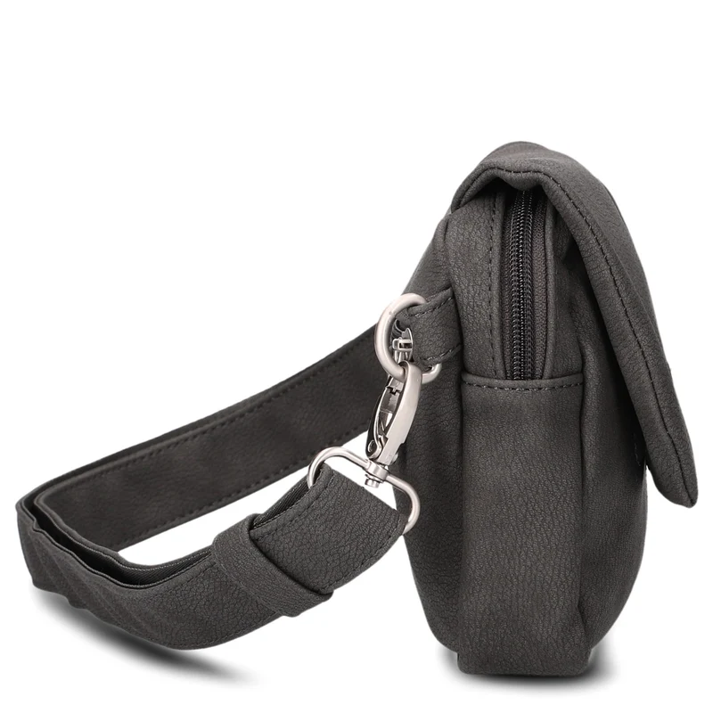 zwei Mademoiselle MH40 - Umhängetasche/Gürteltasche 25 cm (nubuk-stone)