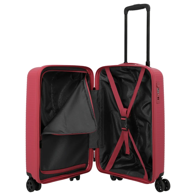 Travelite Air Stripe - 4-Rollen-Kabinentrolley Slim 55 cm (red)