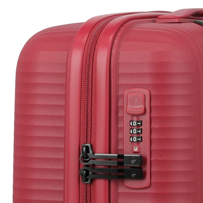 Travelite Air Stripe - 4-Rollen-Kabinentrolley Slim 55 cm (red)