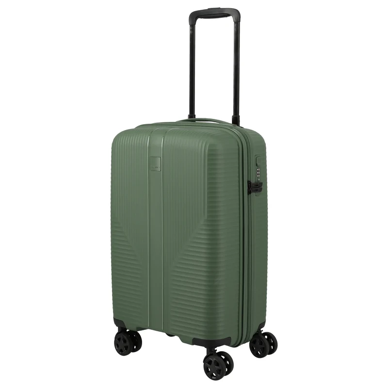 Travelite Air Stripe - 4-Rollen-Kabinentrolley Slim 55 cm (green)