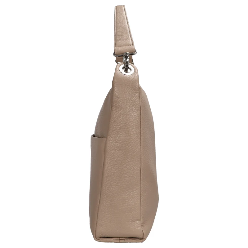 Mandarina Duck Mellow Leather Hobo - Schultertasche 33 cm (warm taupe)