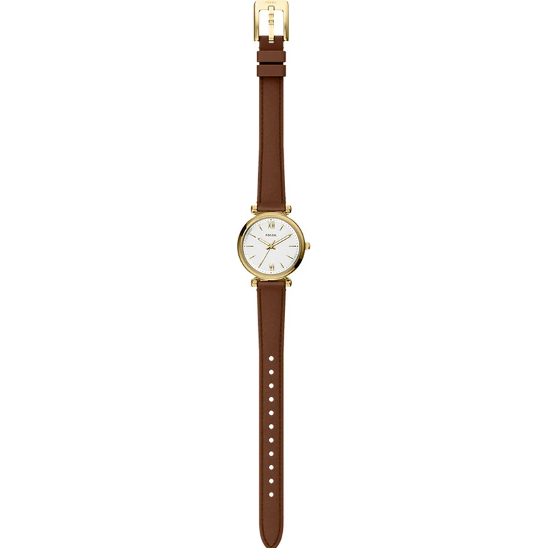 Fossil Carlie Round White Dial Watch ES5464