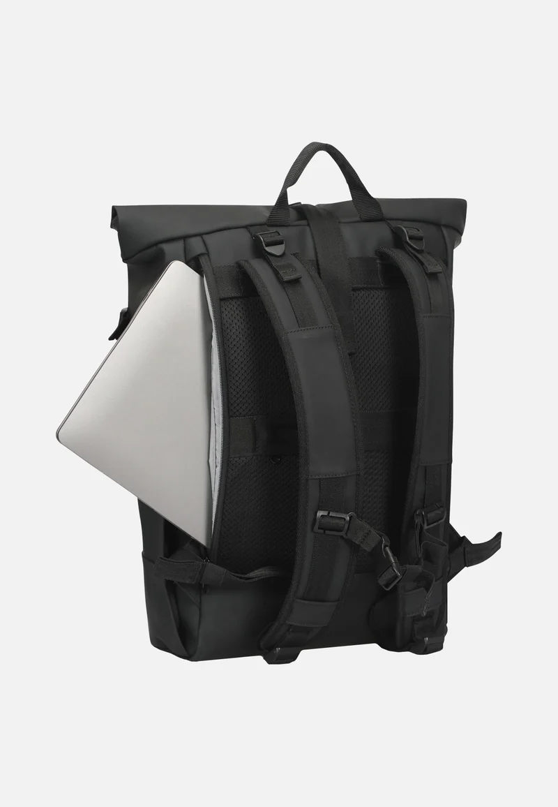Harvey Large Black - Rolltop Rucksack