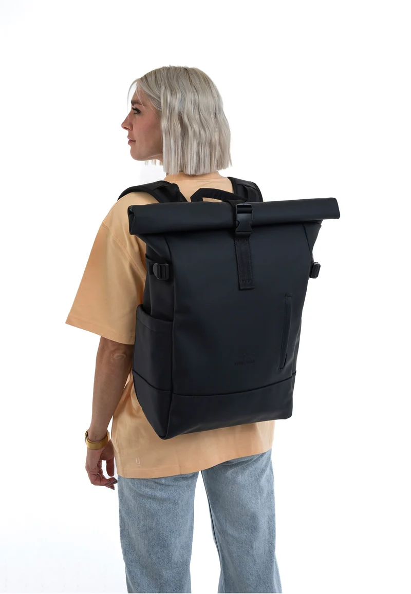 Harvey Large Black - Rolltop Rucksack