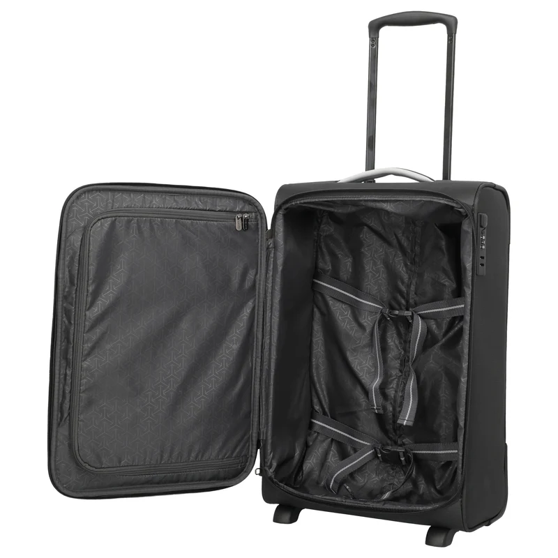 Travelite Jetpack Slim - 2-Rollen-Trolley S 55 cm (schwarz)
