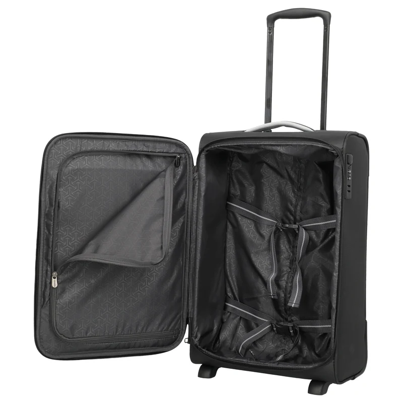 Travelite Jetpack Slim - 2-Rollen-Trolley S 55 cm (schwarz)