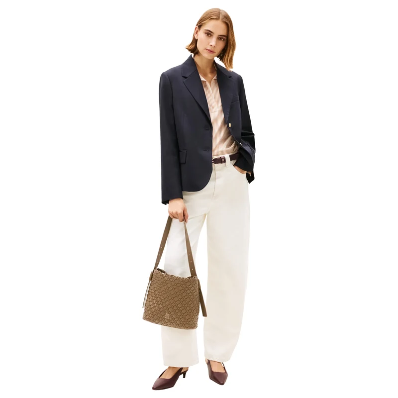 Tommy Hilfiger Braided - Schultertasche 29 cm (nordic taupe)