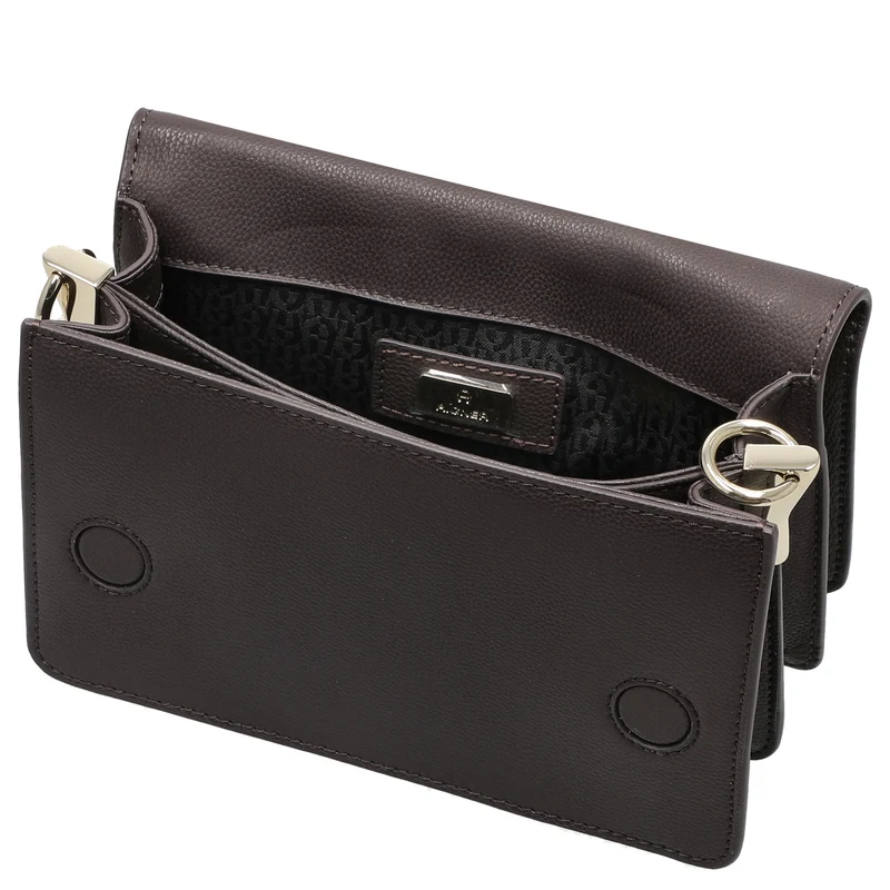 Aigner Livia - Umhängetasche + Tuch 20 cm S (espresso brown)