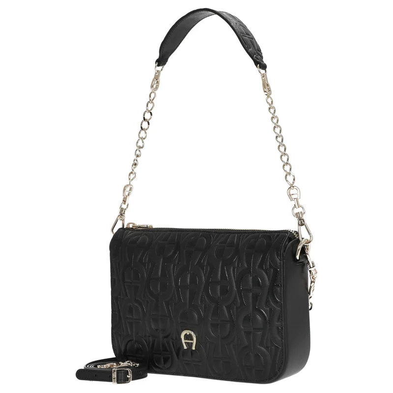 Aigner Pria - Schultertasche 21 cm XS (black)