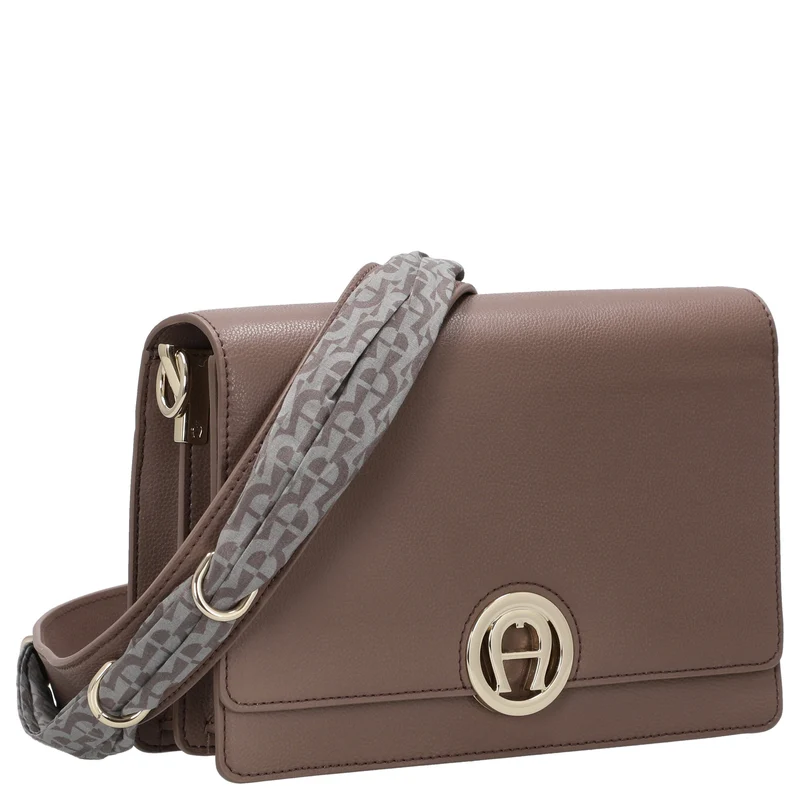 Aigner Livia - Umhängetasche + Tuch 24 cm M (mushroom brown)