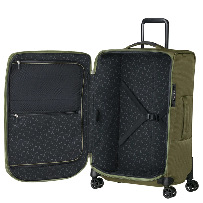 Samsonite Spark SNG 2 - 4-Rollen-Trolley 67/24 cm erw. (olive, 67 cm)