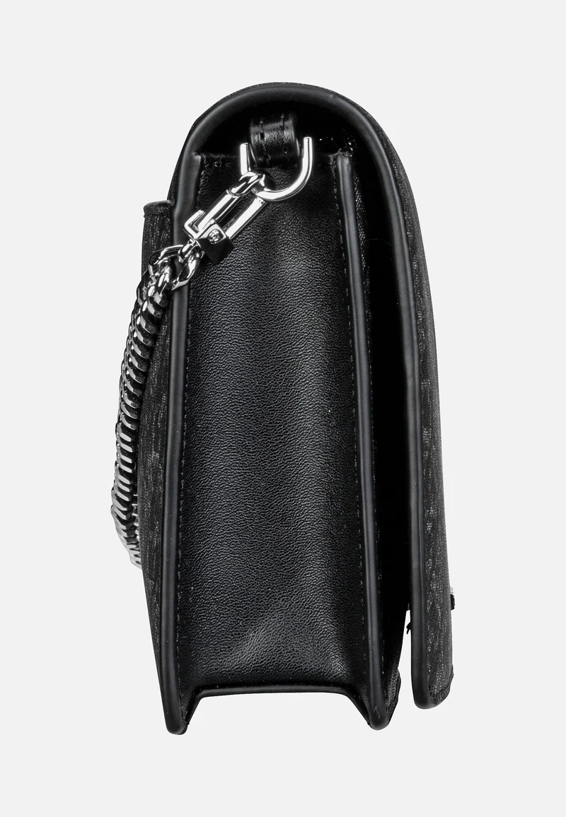 Jet Set Medium Flap Chain MK SIG Black/Silver - Abendtasche