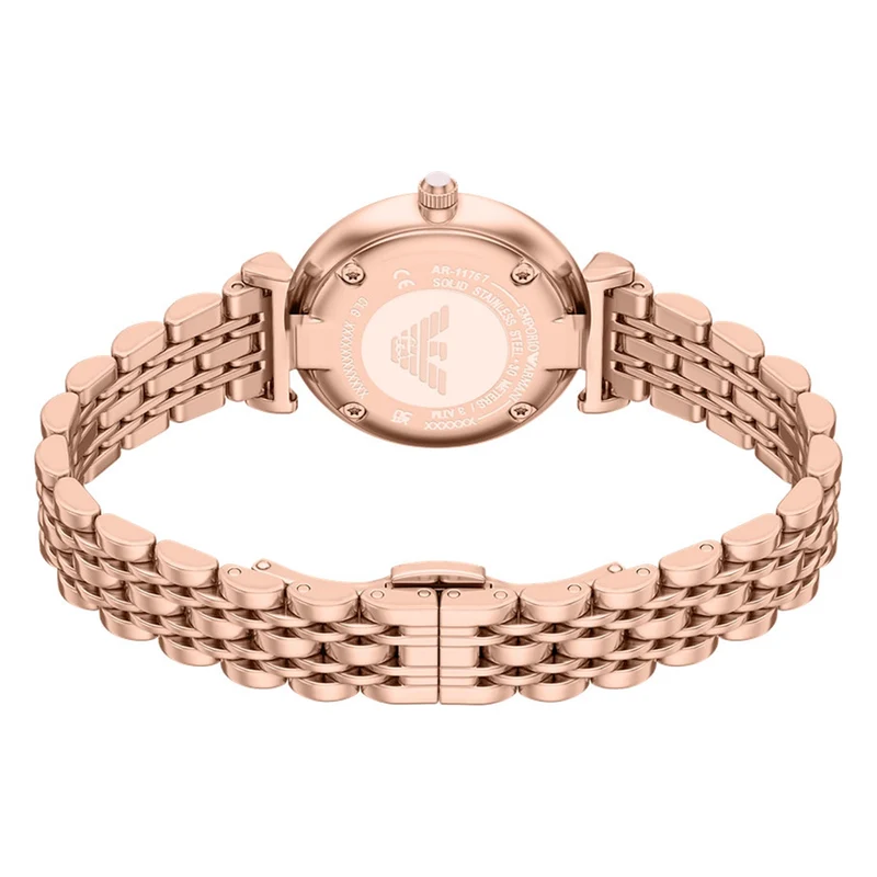 Emporio Armani Round Pink Dial Watch AR11767