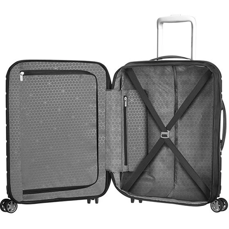 Samsonite Flux 4-Rollen-Kabinentrolley 55 cm erw. (black)