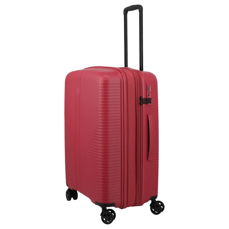 Travelite Air Stripe - 4-Rollen-Trolley Set 3tlg. erw. L/M/S (Slim) (red)