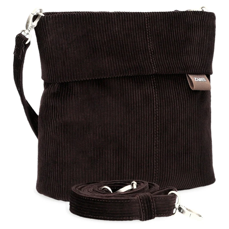 zwei Mademoiselle M8 - Schultertasche 25 cm (cord-espresso)