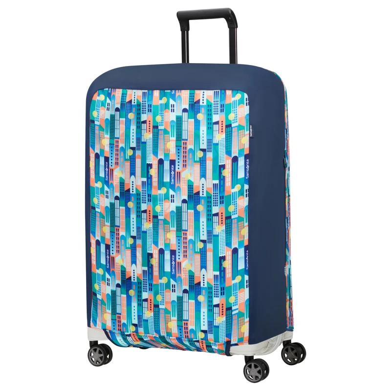 Samsonite Ta Revolution Foldable Kofferschutzhülle M - Regenhülle (city print)