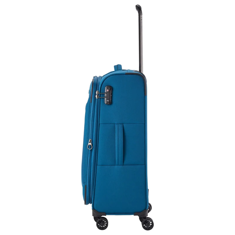 Travelite Chios - 4-Rollen-Trolley M 67 cm erw. (petrol)