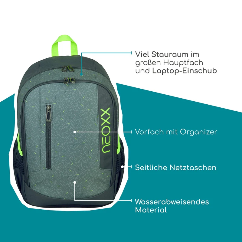 Neoxx FLOW - Schulrucksack 42.5 cm (BOOM!)
