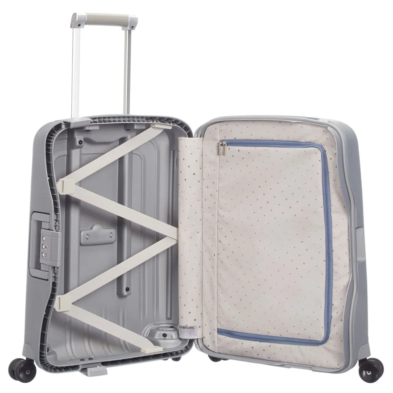 Samsonite S Cure Spinner - 4-Rollen-Kabinentrolley S 55 cm (silver)