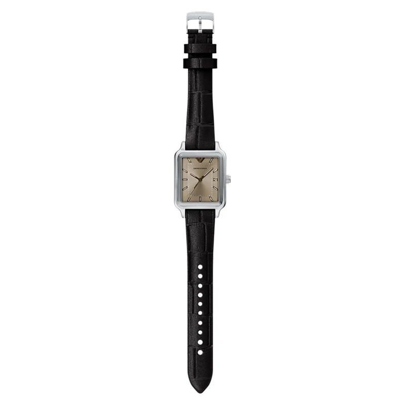 Emporio Armani Rectangular Silver Dial Watch AR11756