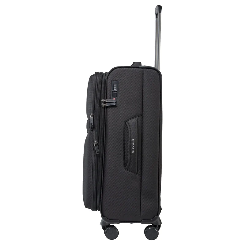 Stratic Lite - 4-Rollen-Trolley 65 cm erw. (black)