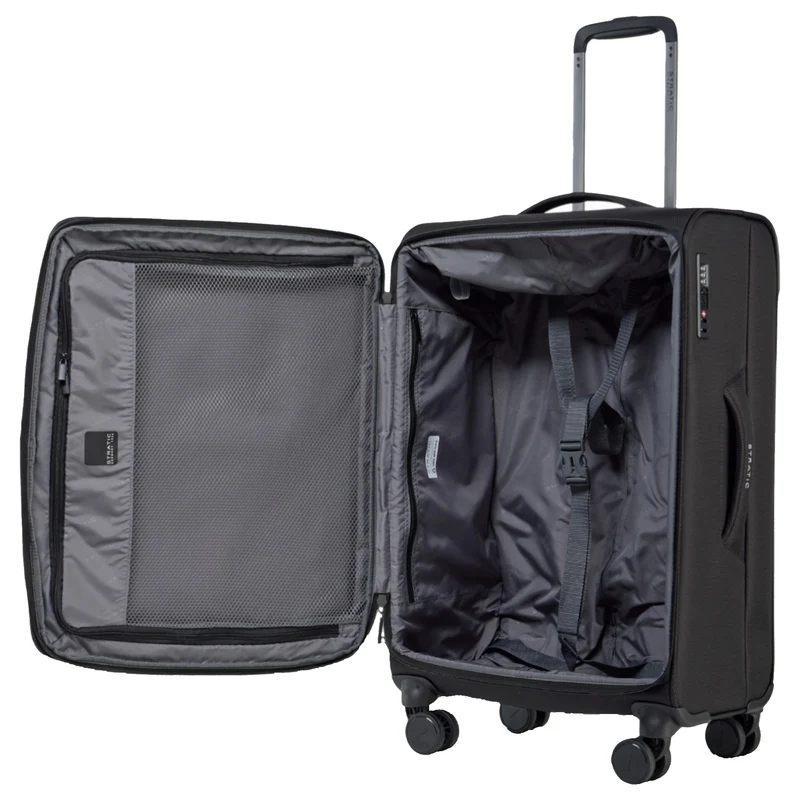 Stratic Lite - 4-Rollen-Trolley 65 cm erw. (black)