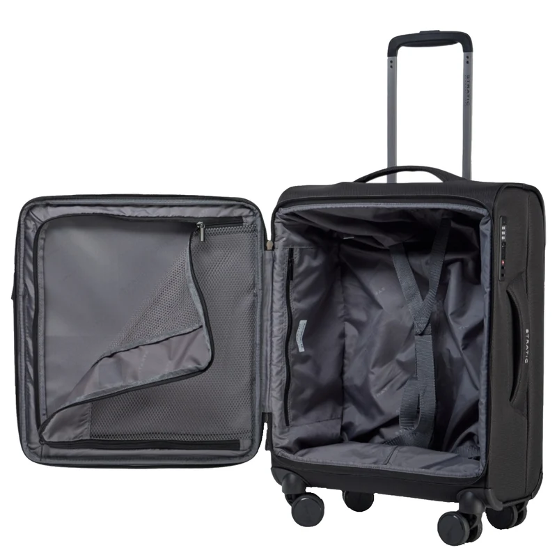 Stratic Lite - 4-Rollen-Kabinentrolley 55 cm (black)