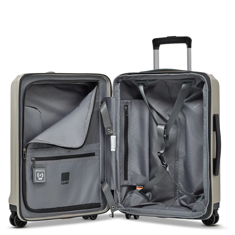 Stratic Phoenix ML - 4-Rollen-Kabinentrolley mit Vortasche 55 cm erw. (champagne)