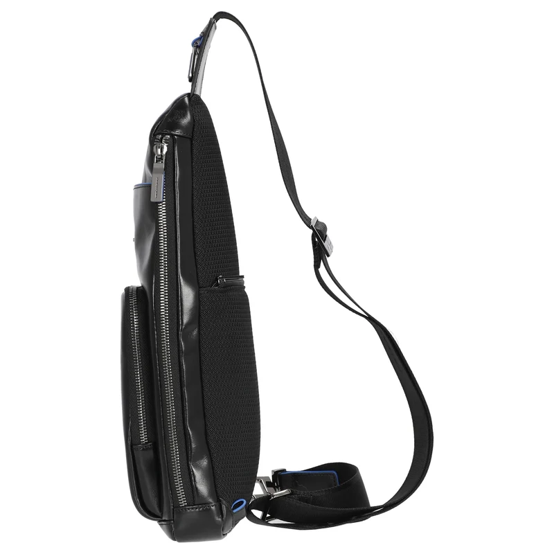 Piquadro Blue Square - Umhängetasche 36 cm (black)