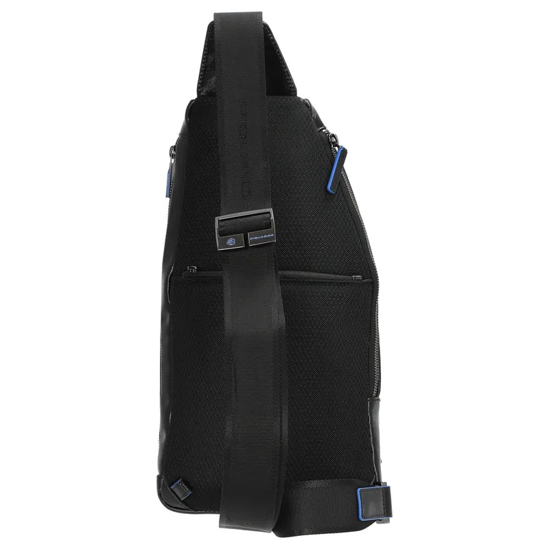 Piquadro Blue Square - Umhängetasche 36 cm (black)