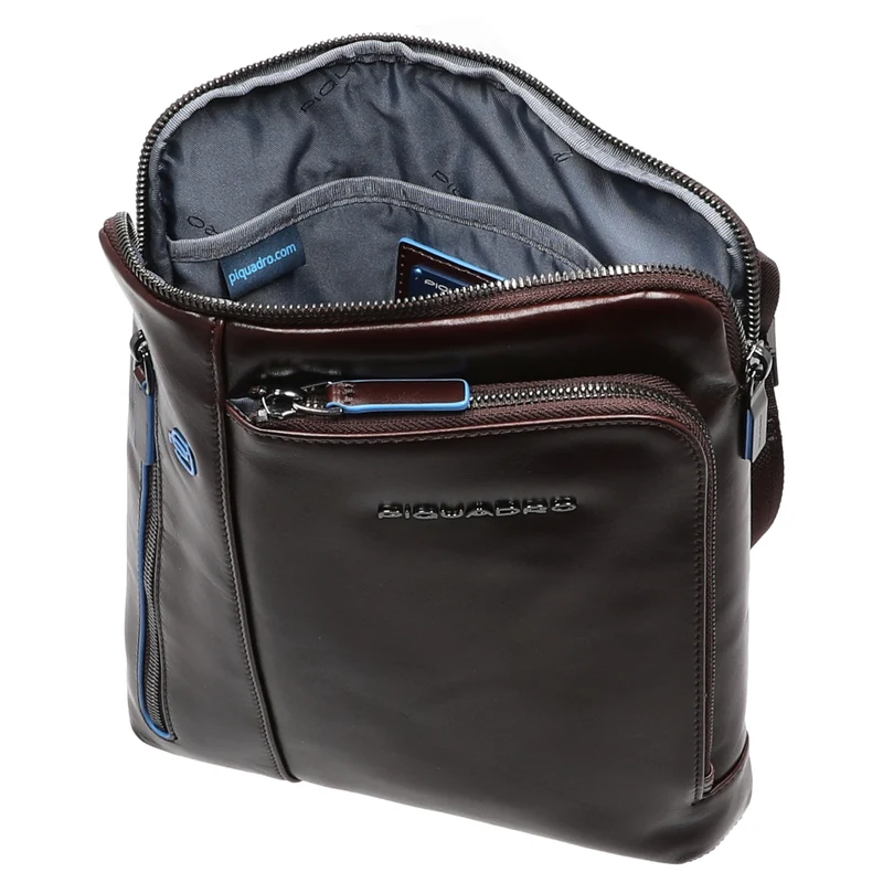 Piquadro Blue Square - Schultertasche 24.5 cm (mahogany)